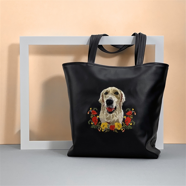 Pet Portrait Tote Bag Sadie